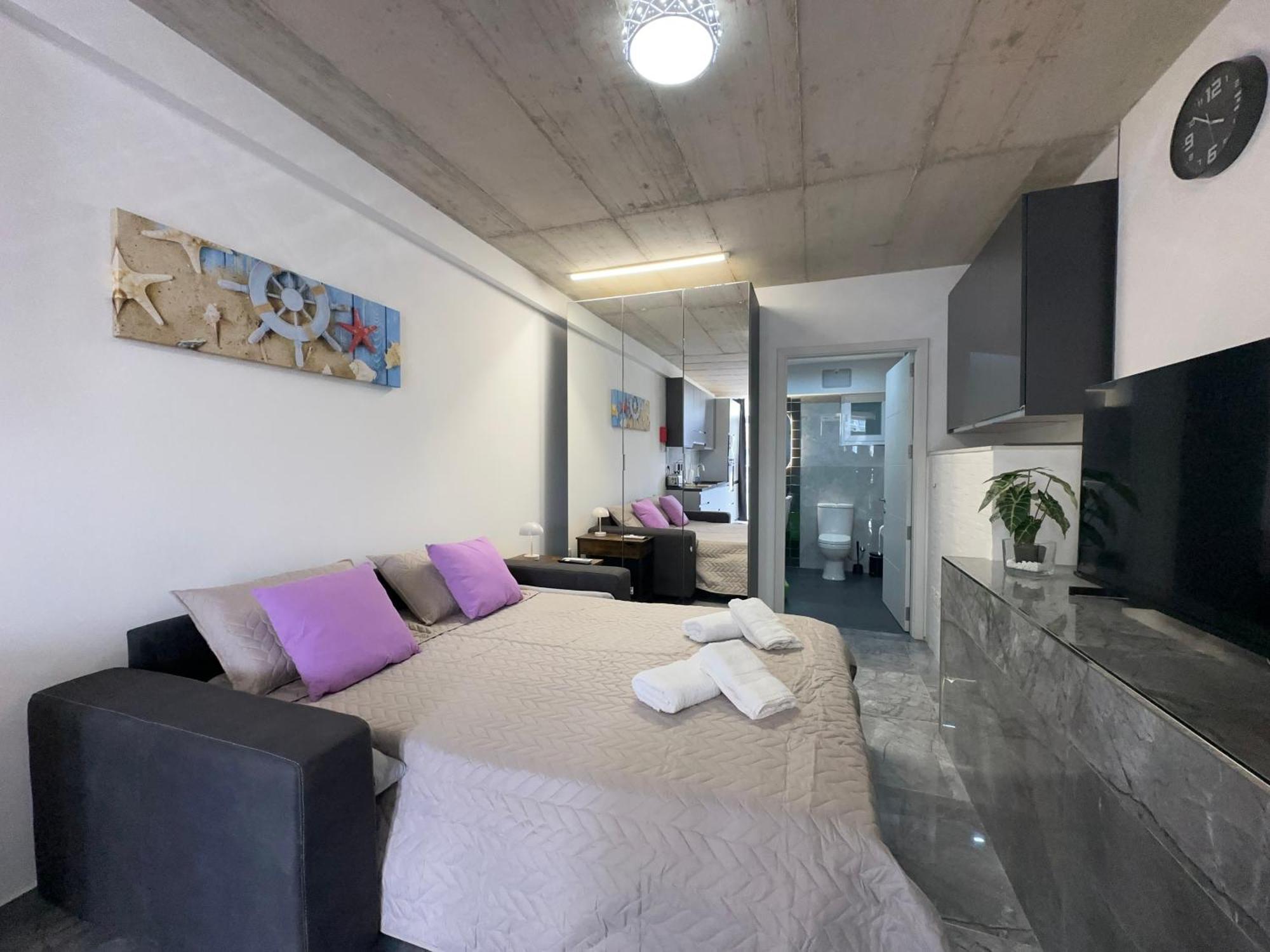 Seafront, Lovely Modern Studio. San Ġiljan Exterior foto
